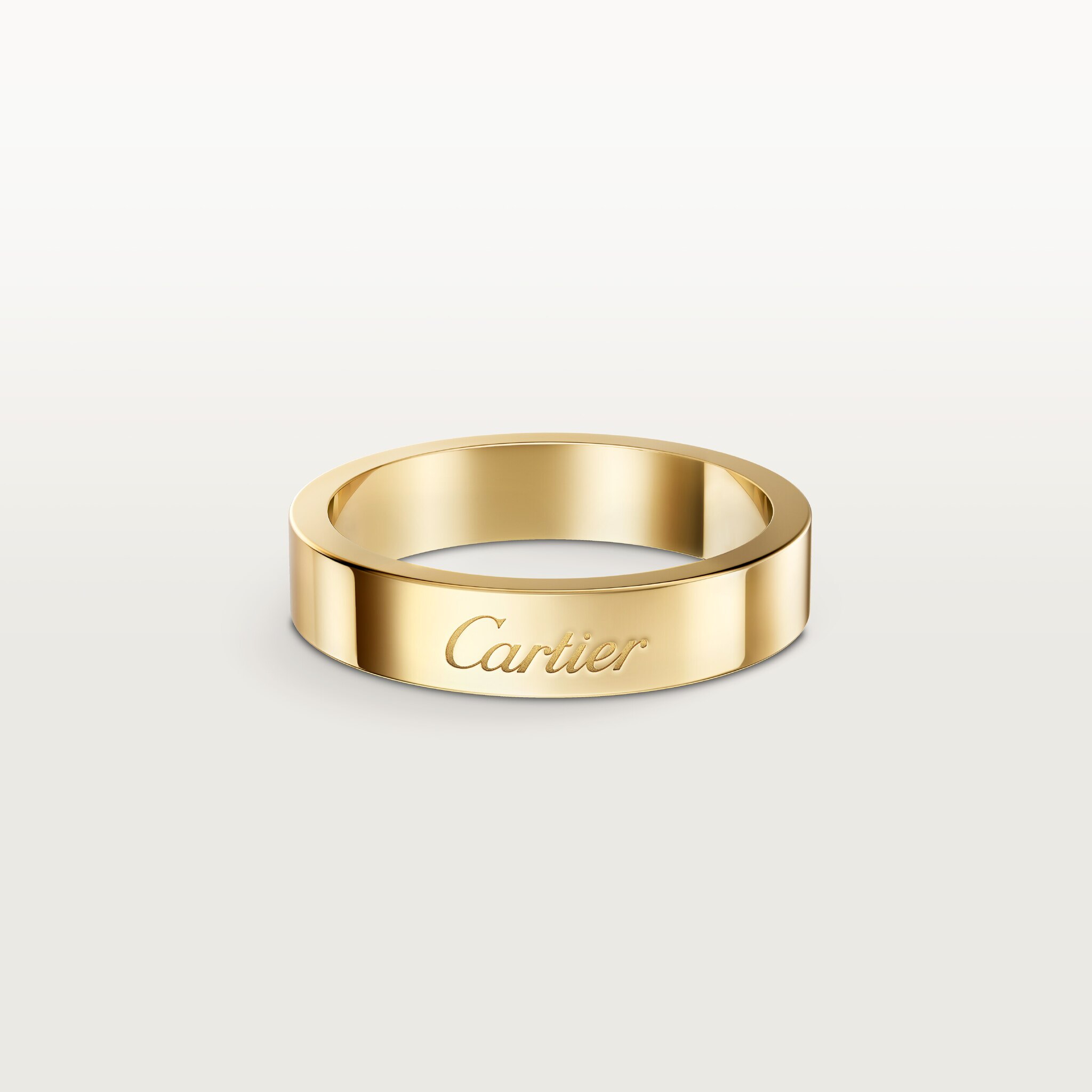 C 드 까르띠에 웨딩 링, 폭 4mm
