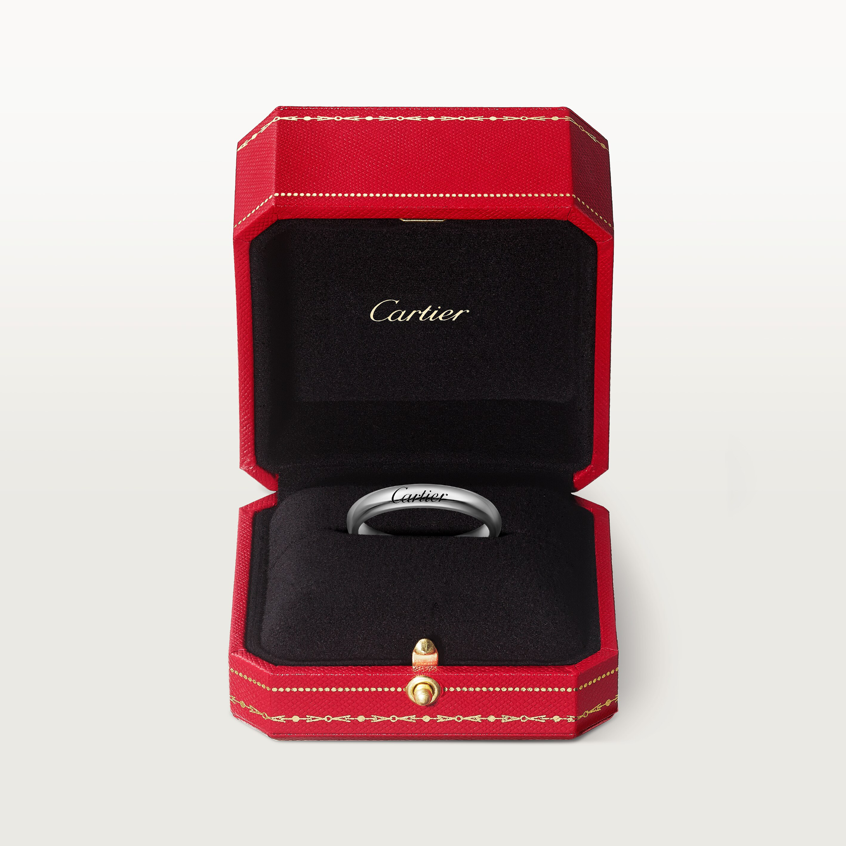 C 드 까르띠에 웨딩 링, 폭 3mm, 이미지 6