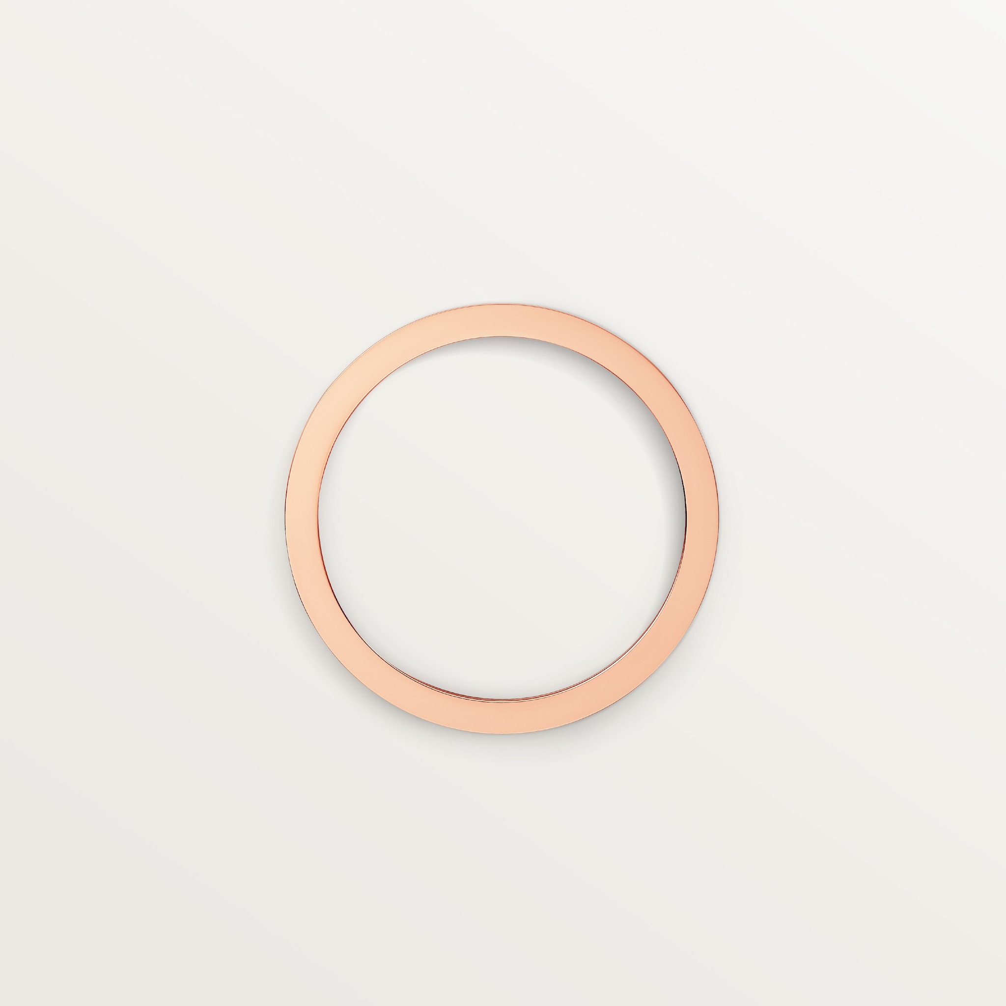 C 드 까르띠에 웨딩 링, 폭 4mm, 다이아몬드 1개