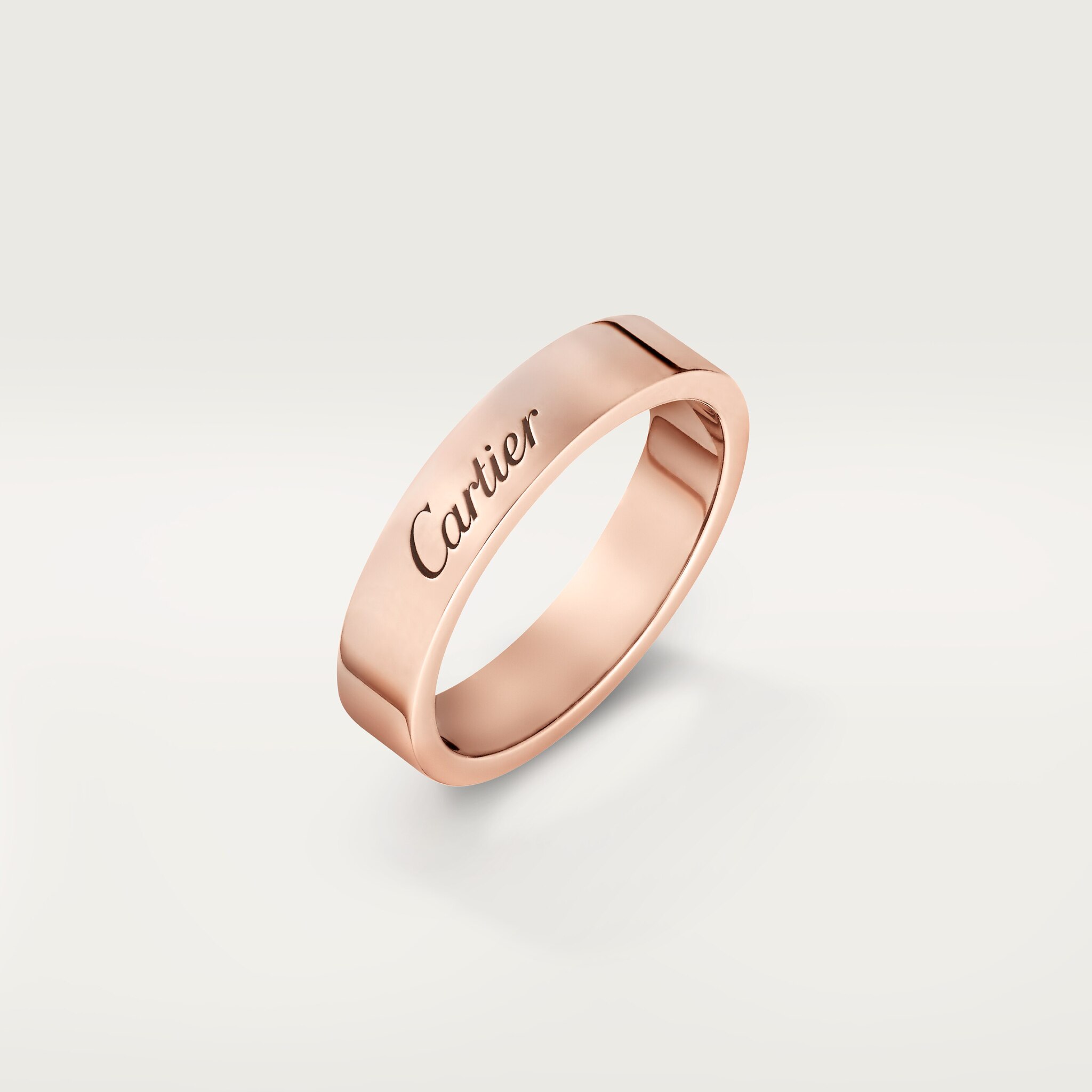 C 드 까르띠에 웨딩 링, 폭 4mm