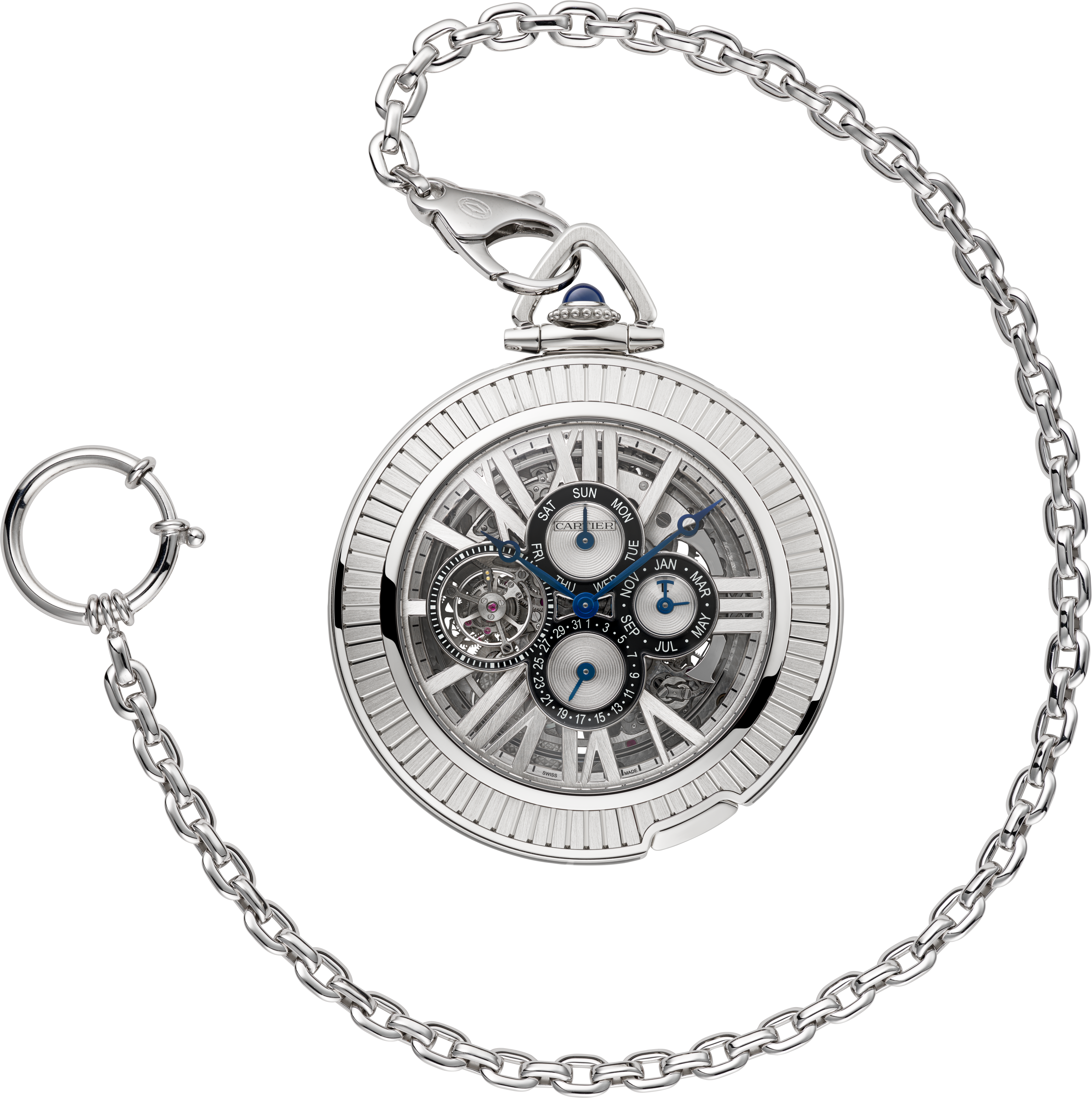 Montre de Poche Rotonde de Cartier Grande Complication Squelette