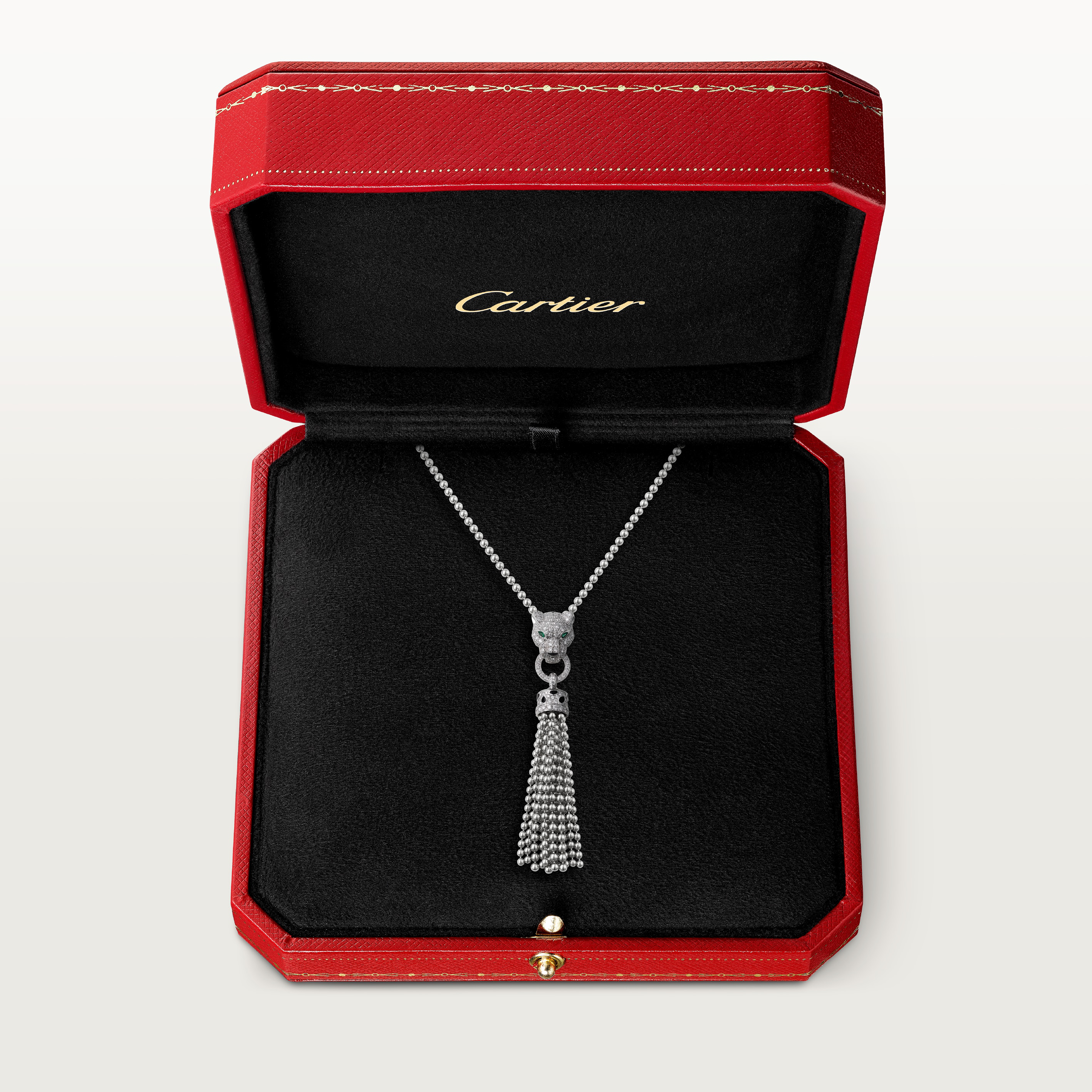 팬더 드 까르띠에 네크리스, 세미 파베 세팅, 이미지 5