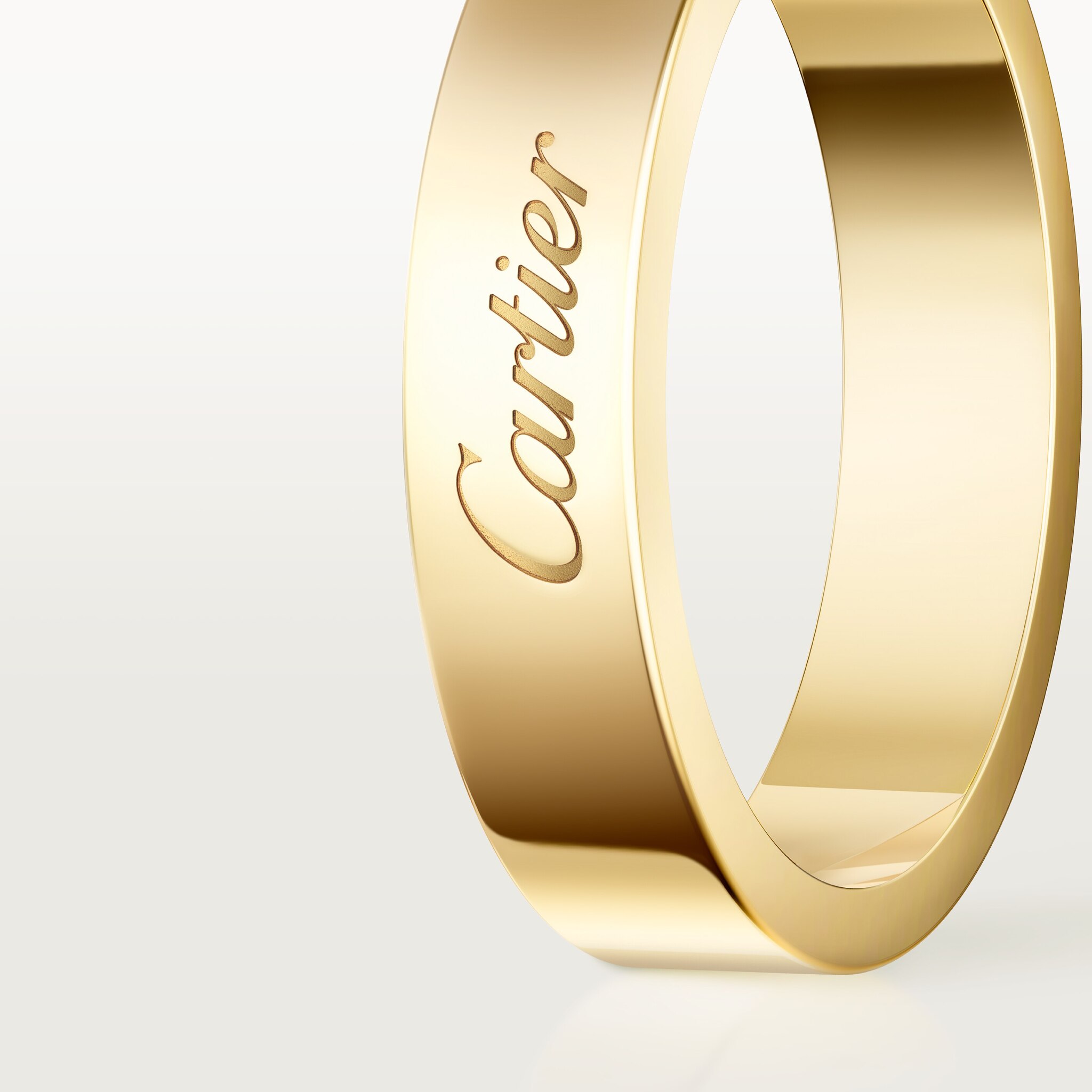 C 드 까르띠에 웨딩 링, 폭 4mm, 이미지 5