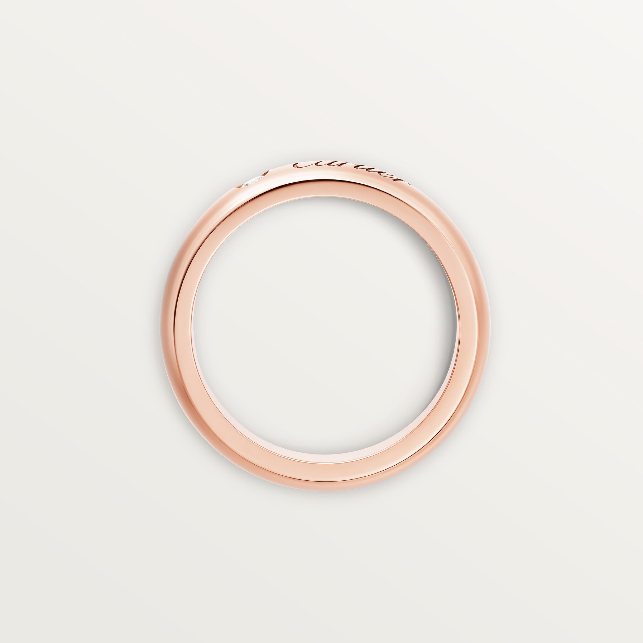 C 드 까르띠에 웨딩 링, 폭 4mm, 다이아몬드 1개, 이미지 6