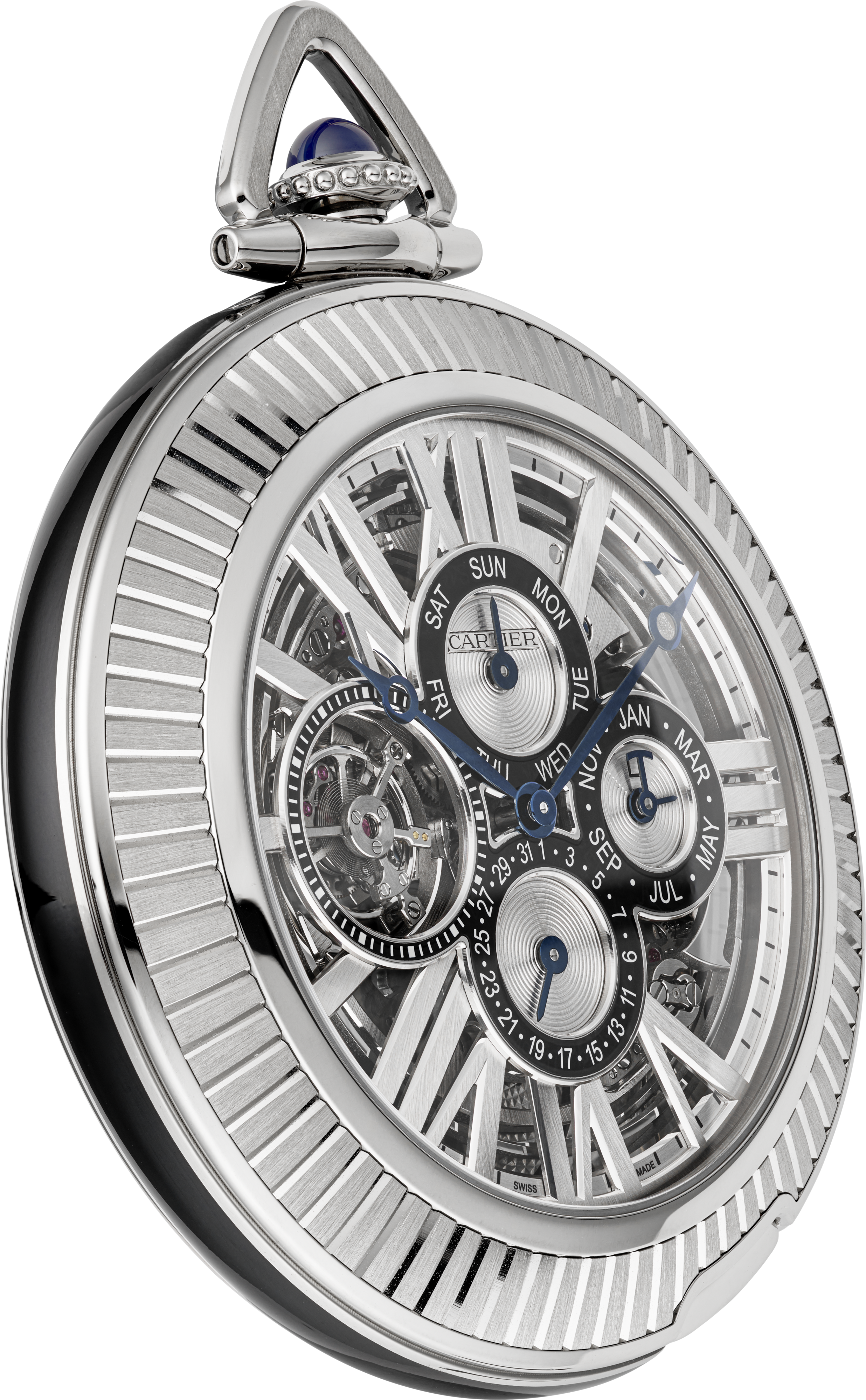Montre de Poche Rotonde de Cartier Grande Complication Squelette