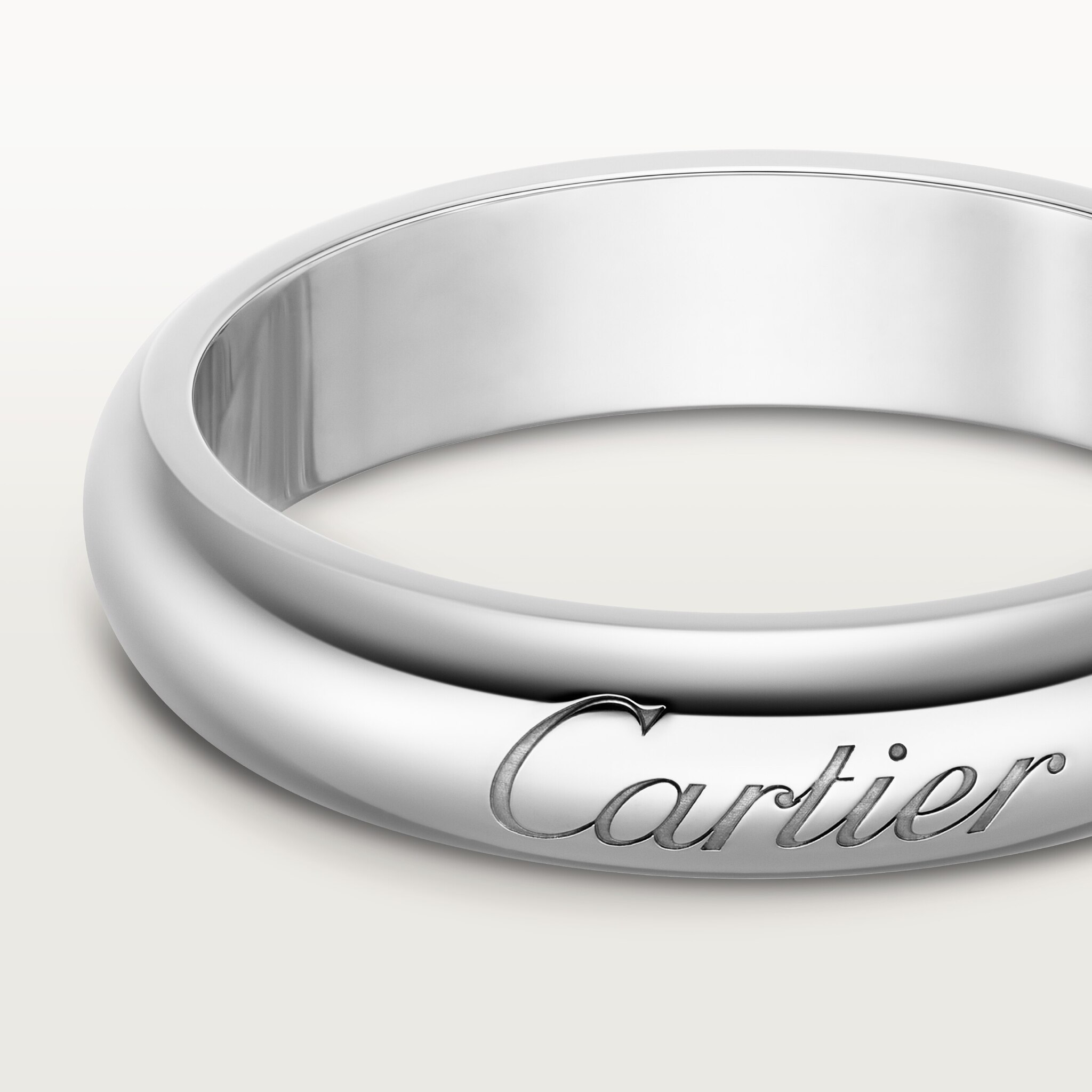 C 드 까르띠에 웨딩 링, 폭 4mm, 이미지 5