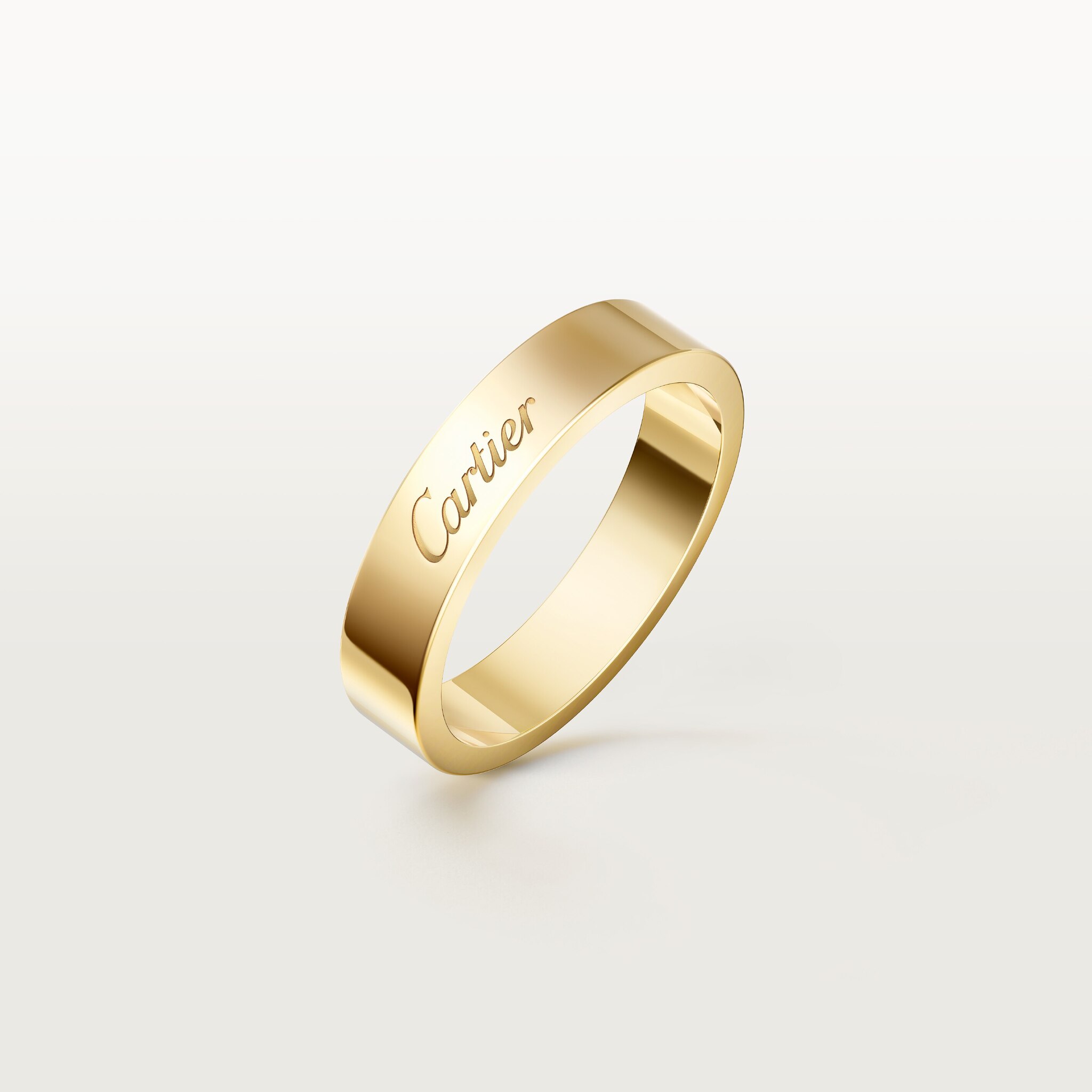 C 드 까르띠에 웨딩 링, 폭 4mm