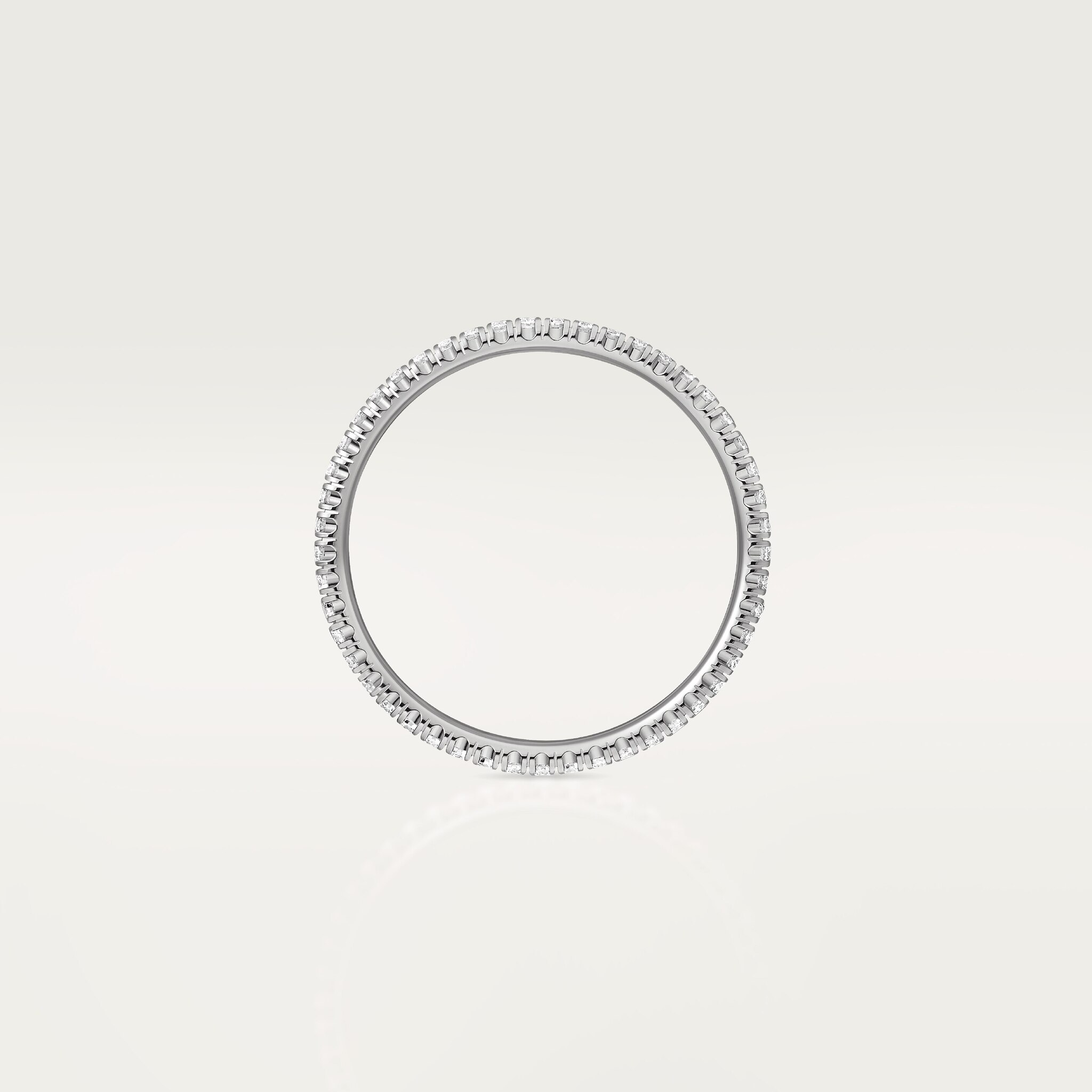 에땅셀 드 까르띠에 웨딩 링, 폭 1.5mm, 파베 세팅