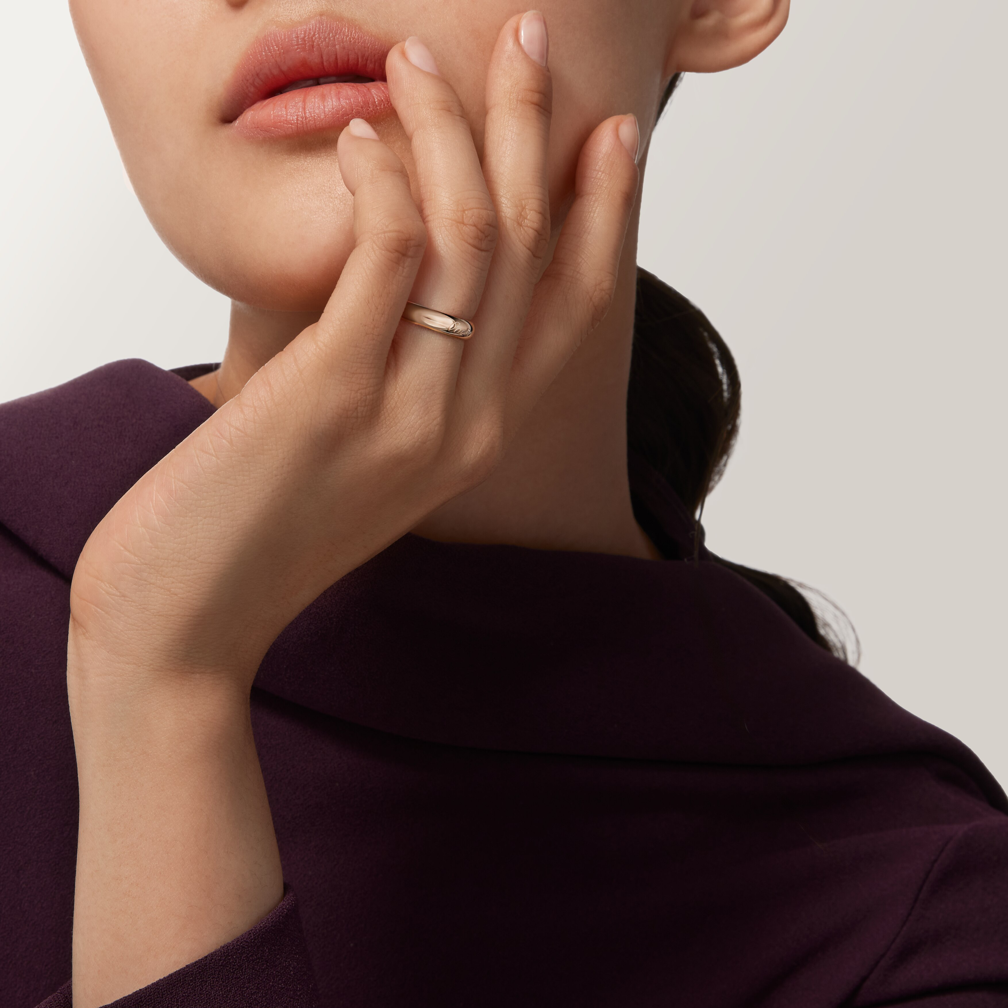 C 드 까르띠에 웨딩 링, 폭 4mm