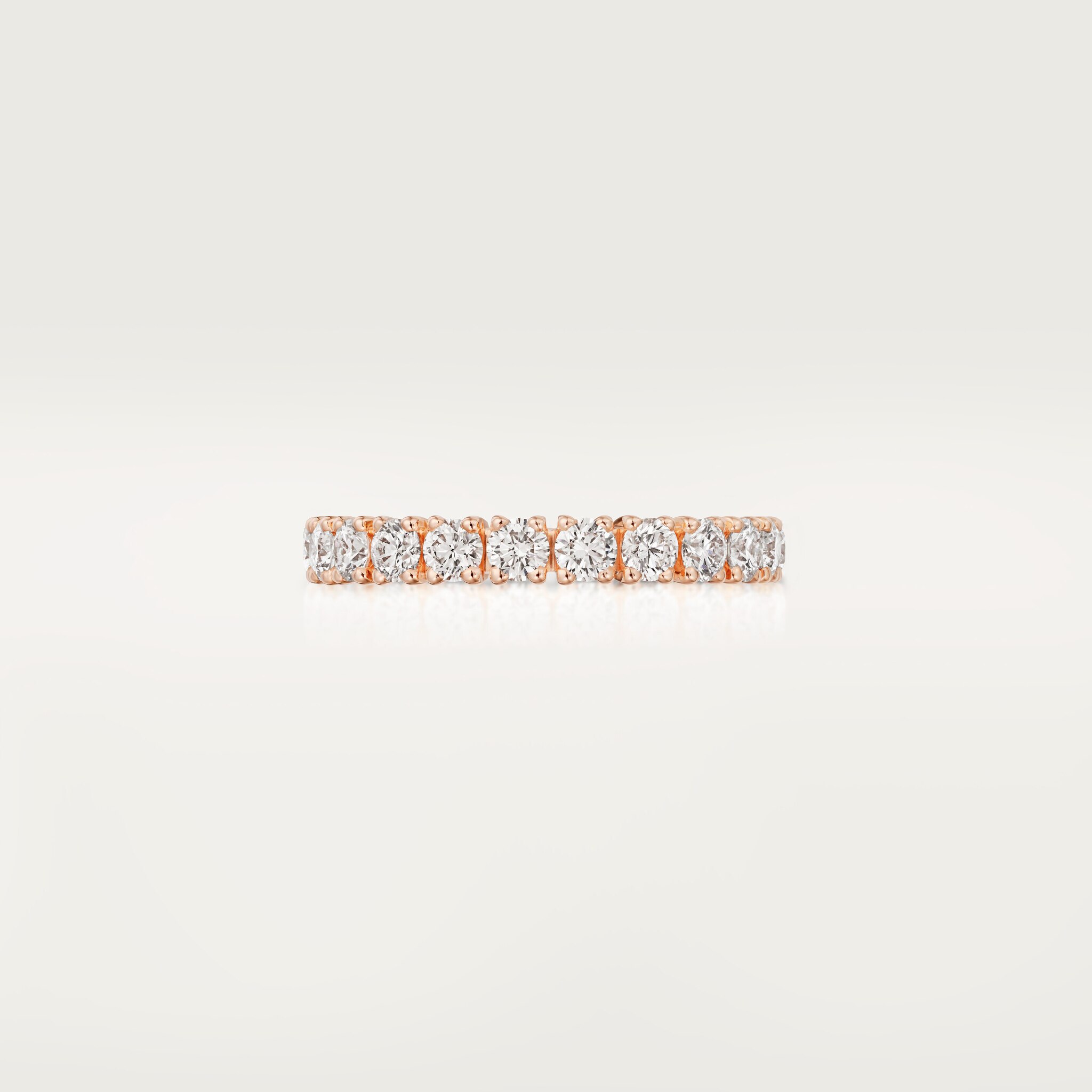 까르띠에 데스티네 웨딩 링, 폭 3.3mm, 파베 세팅 , 이미지 6