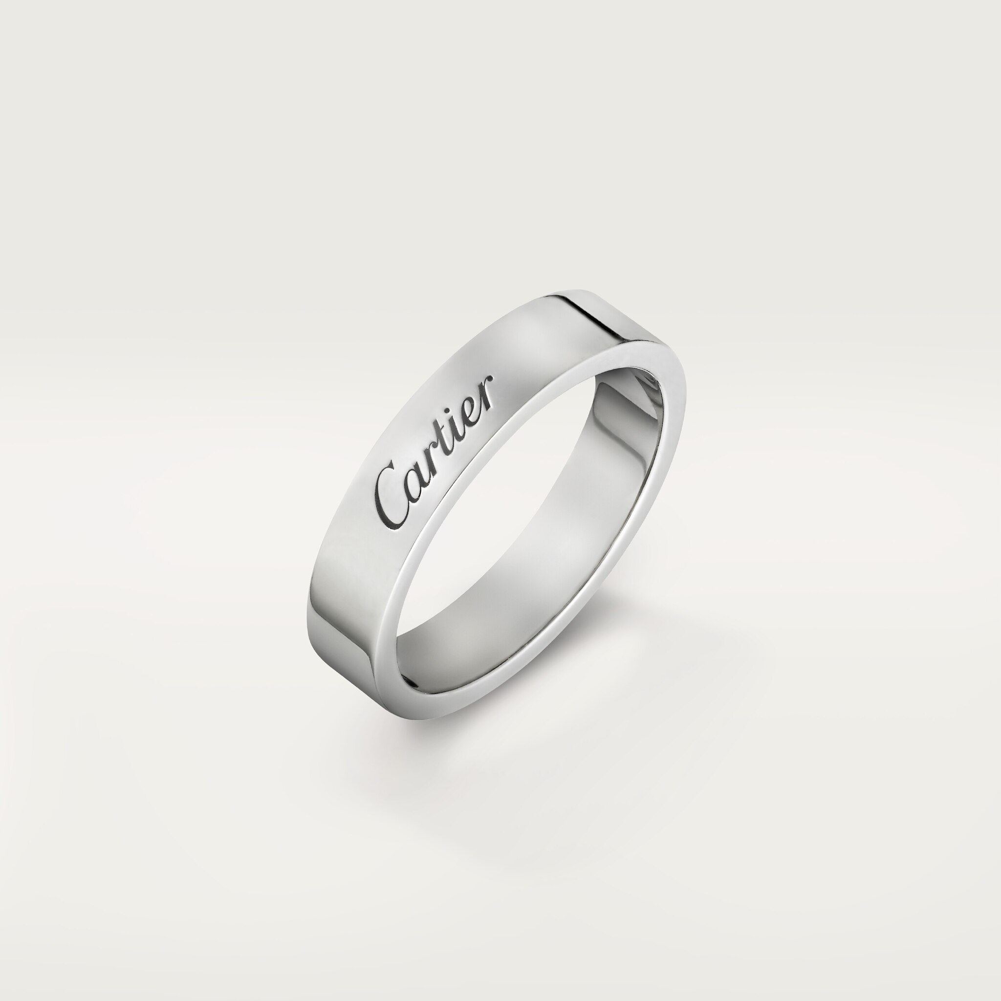 C 드 까르띠에 웨딩 링, 폭 4mm