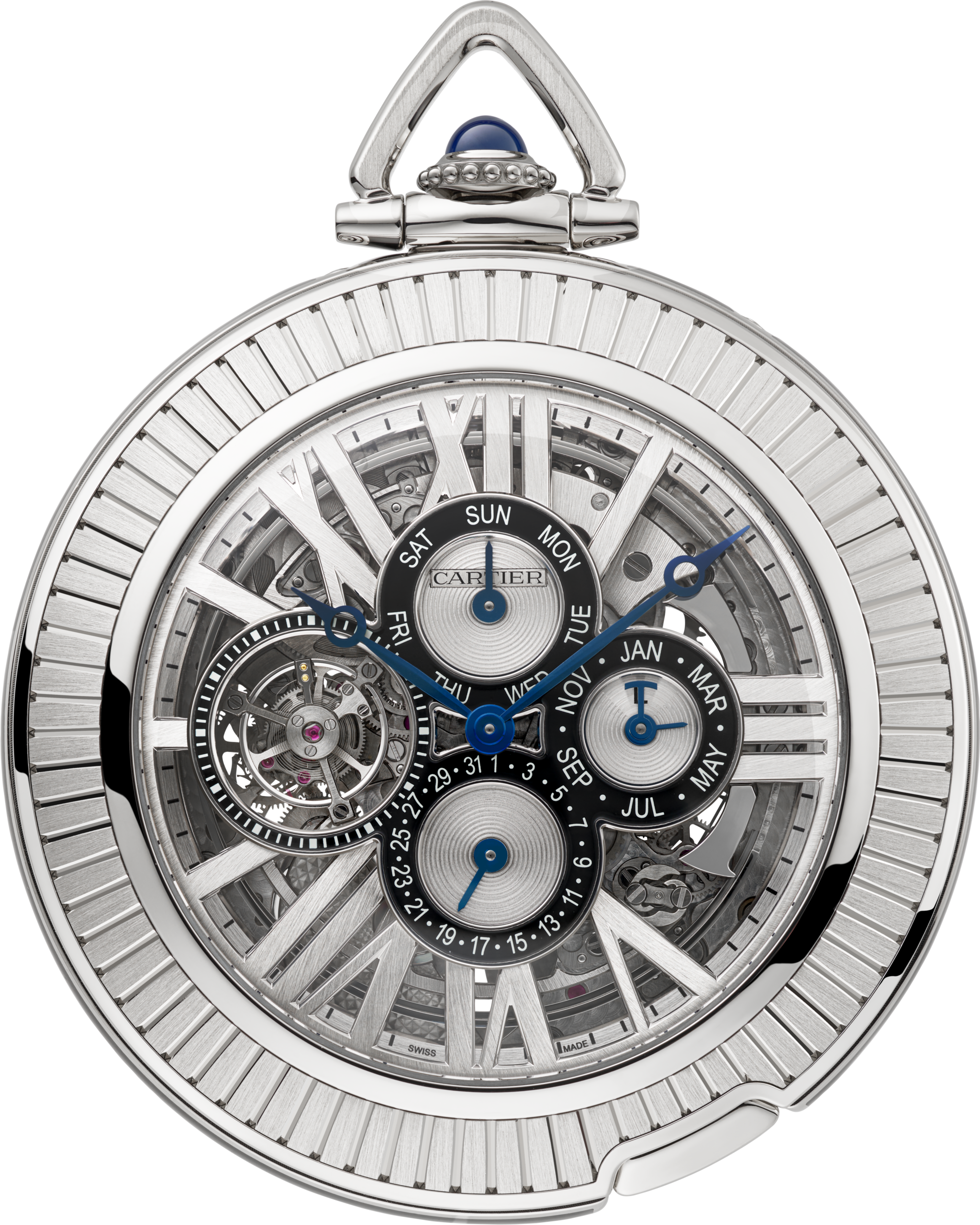 Montre de Poche Rotonde de Cartier Grande Complication Squelette